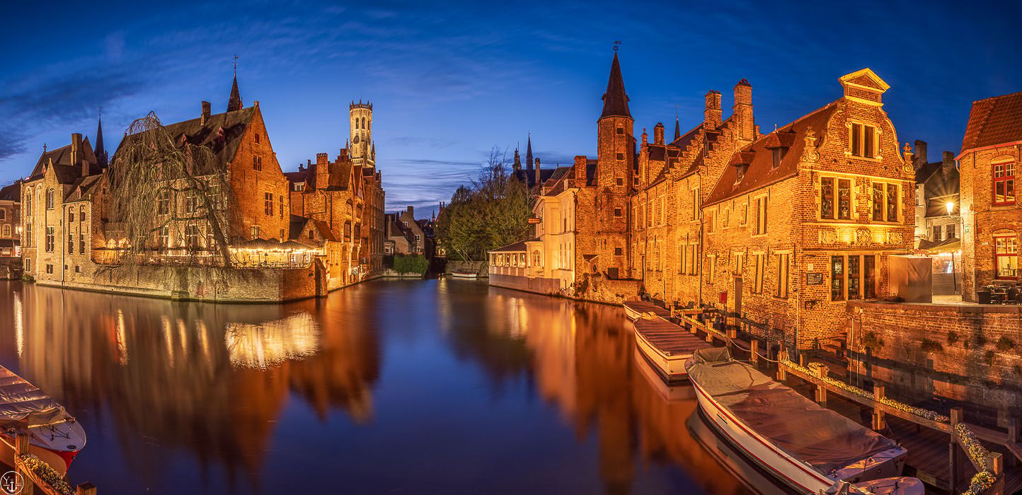 Typical view of Bruges, Belgium