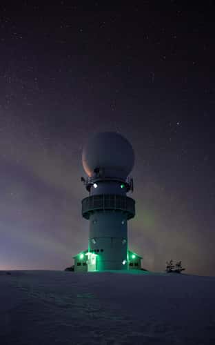Ukko-Luosto at night, Luosto-Pyhä National Park (winter)