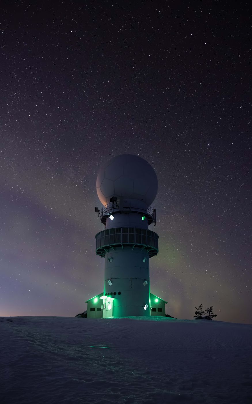 Ukko-Luosto at night, Luosto-Pyhä National Park (winter), Finland