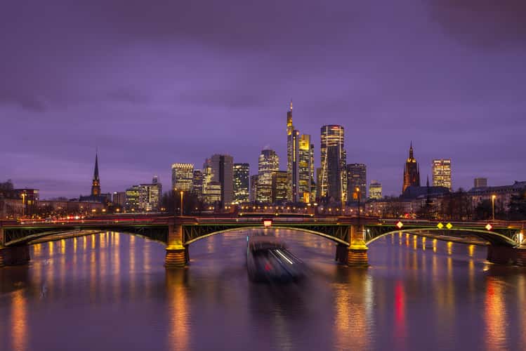 View from the Flößerbrücke, Frankfurt am Main