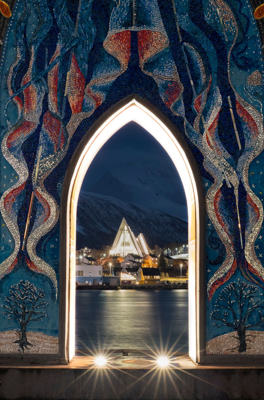 View of the Arctic Cathedral, Norway