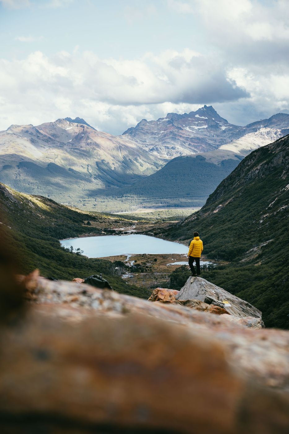 View to Laguna Esmeralda, Tierra del Fuego, Argentina
