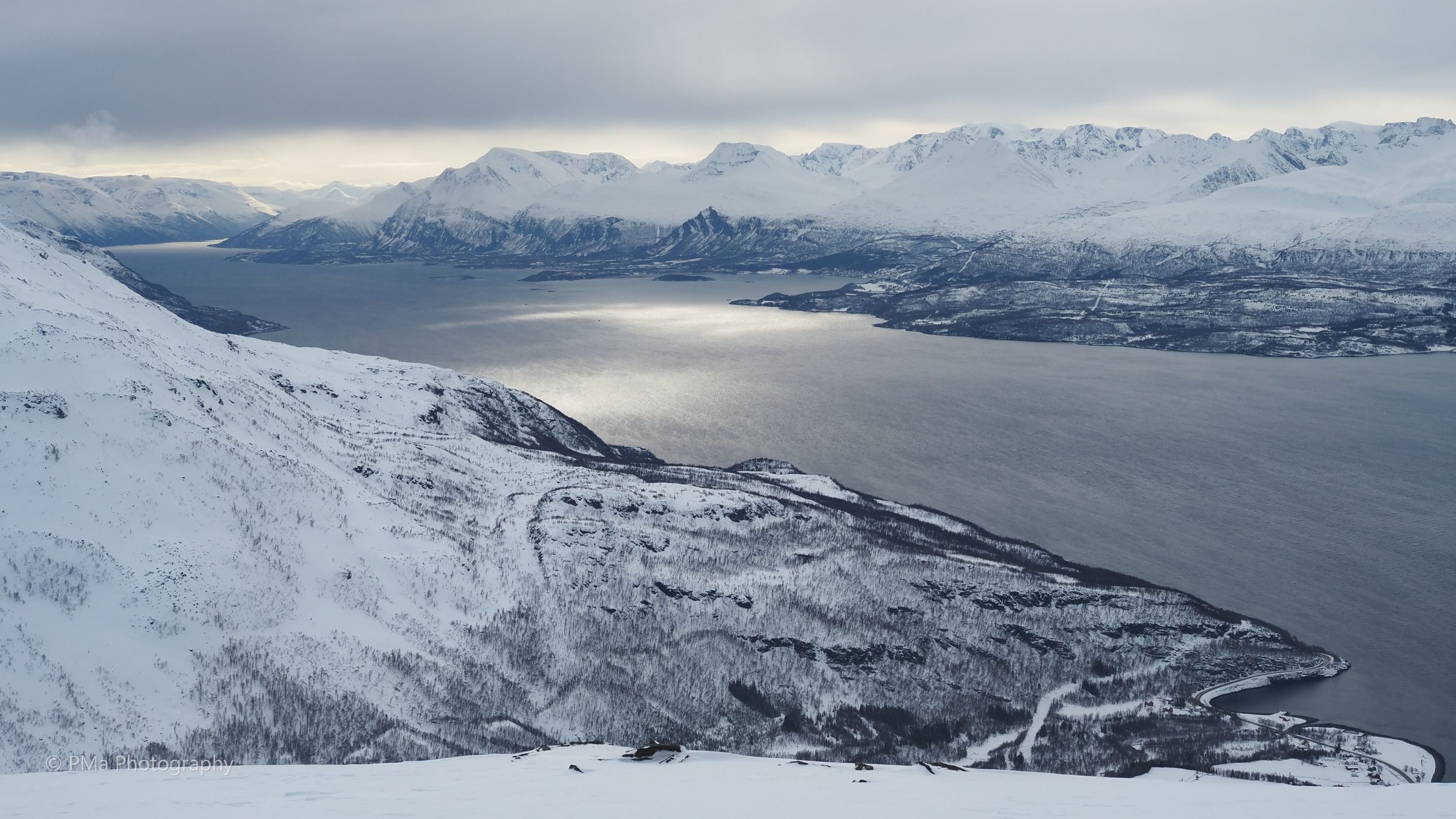 View to Lyngen Alps, Norway