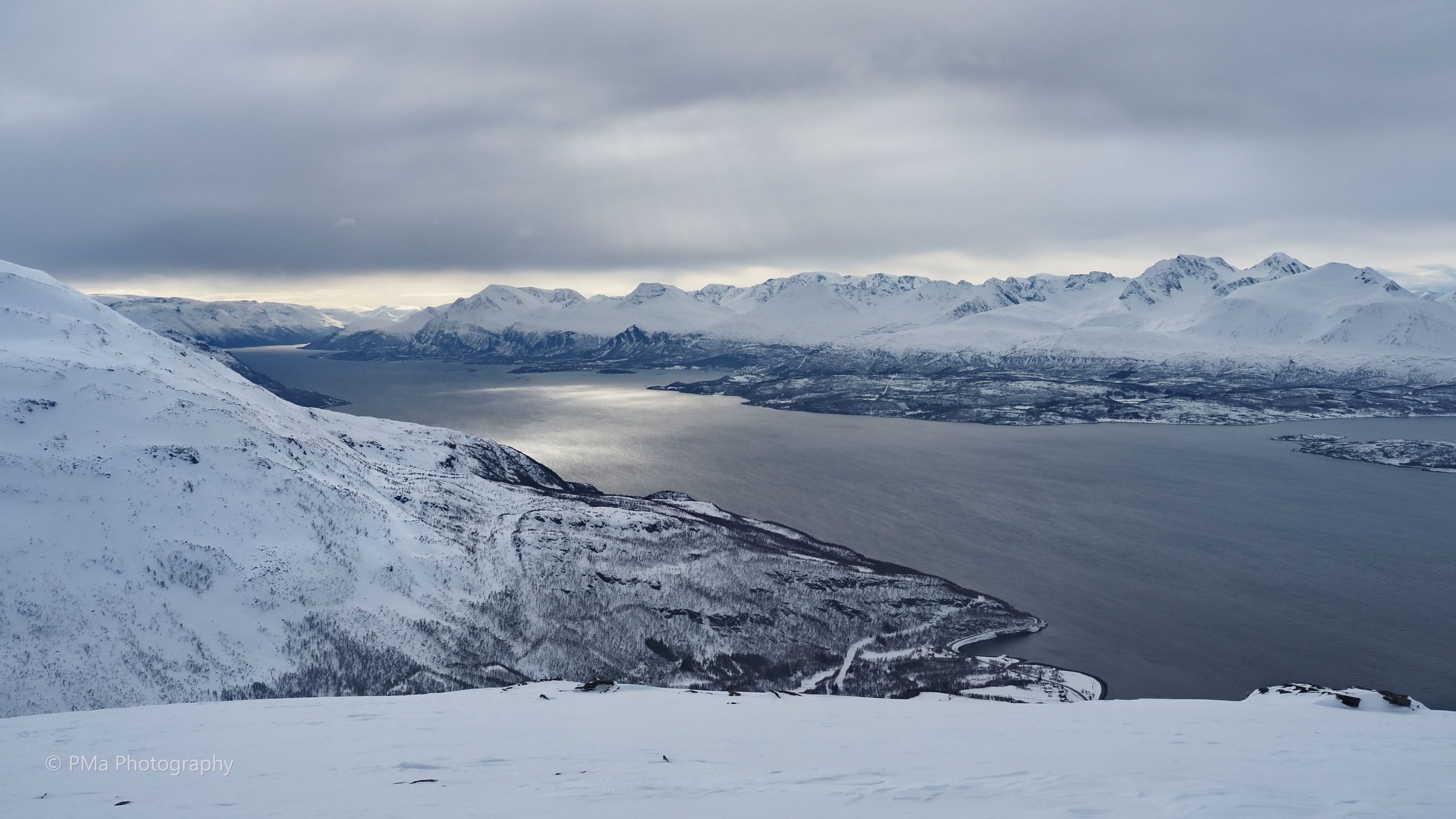 View to Lyngen Alps, Norway