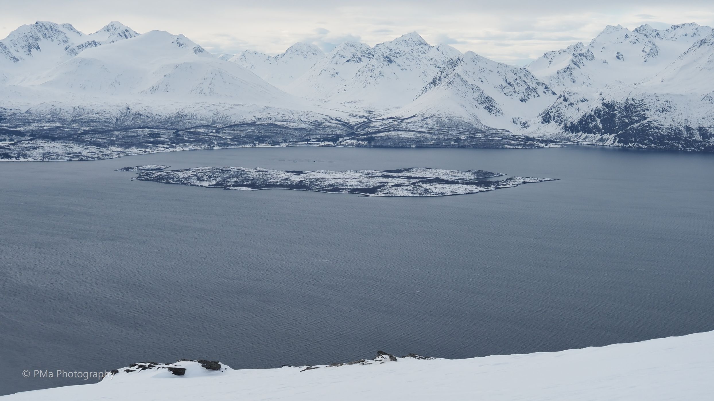 View to Lyngen Alps, Norway