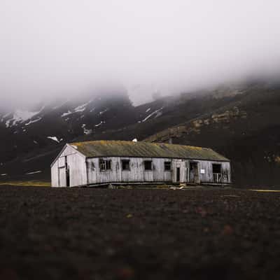 Whalers Bay Houses, Deception Island, Antarctica