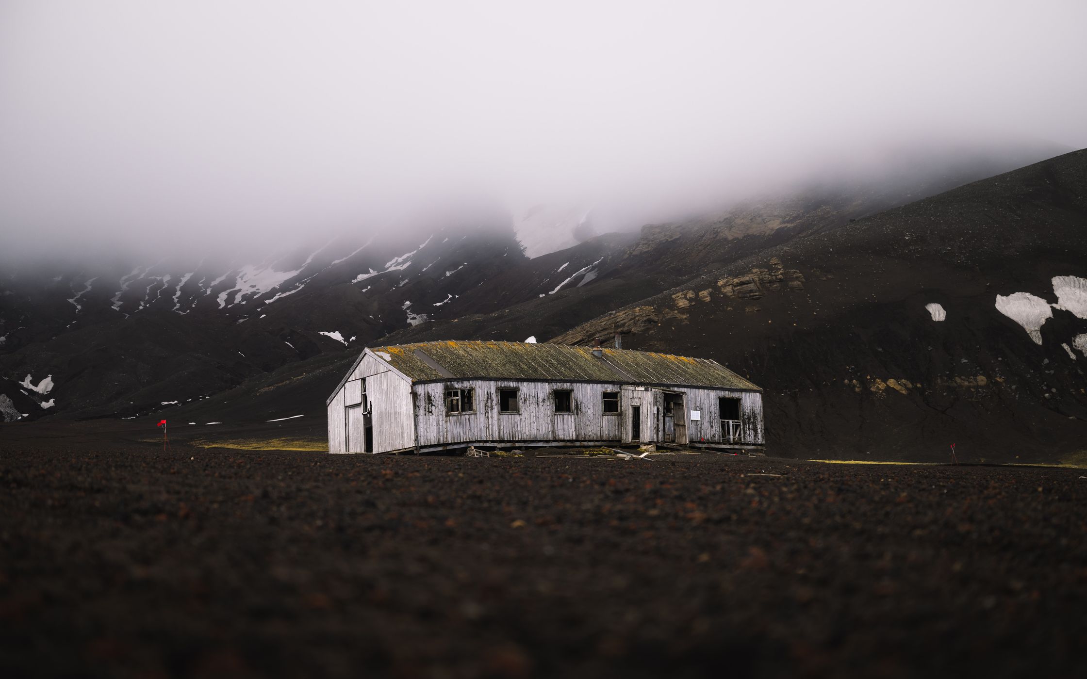 Whalers Bay Houses, Deception Island, Antarctica