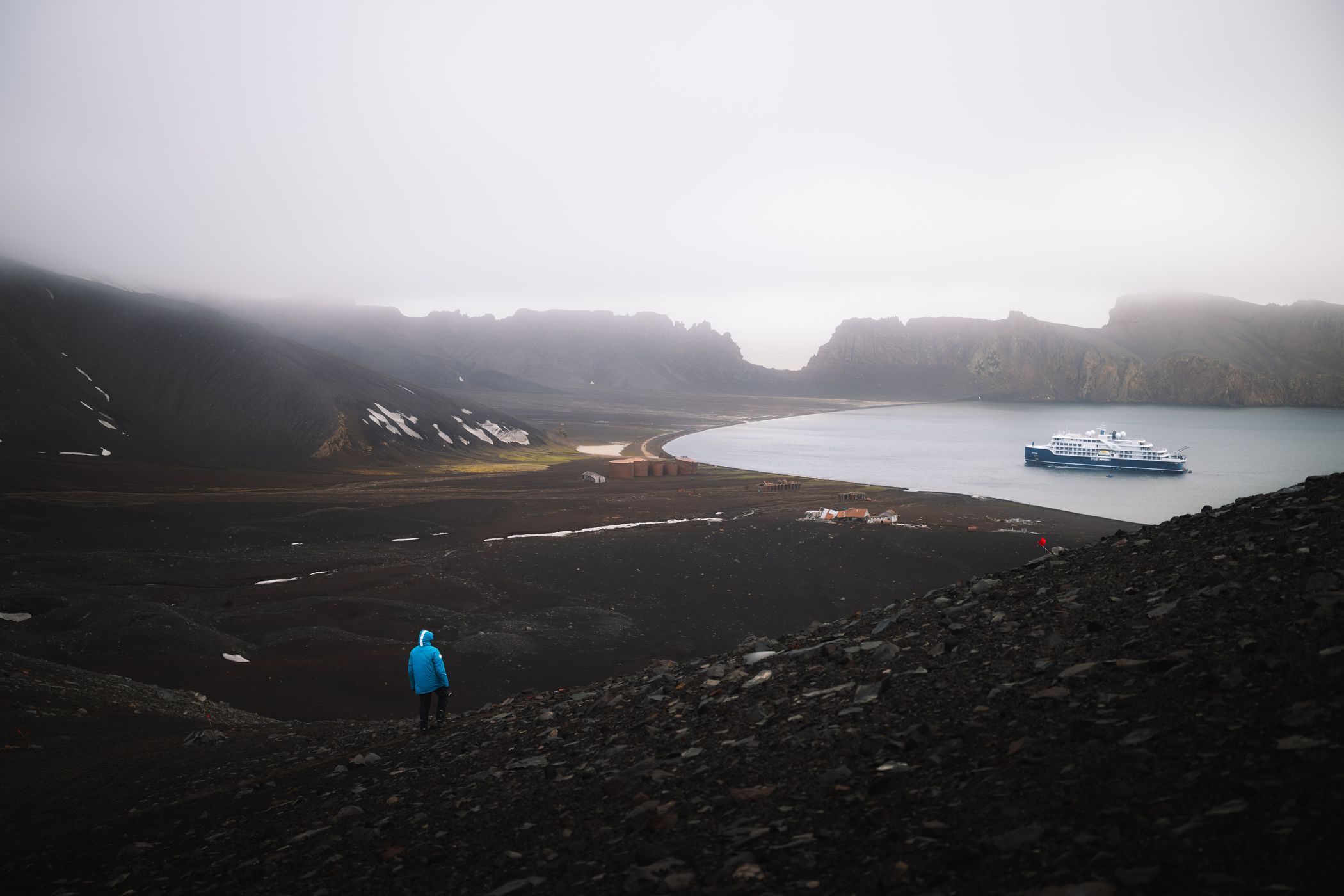 Whalers Bay Summit, Deception Island, Antarctica