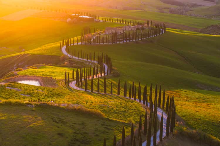 Agriturismo Baccoleno, Asciano (drone)