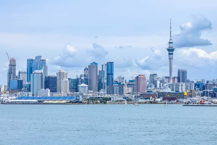 Auckland’s Sky Tower & CBD from Stoke's Point