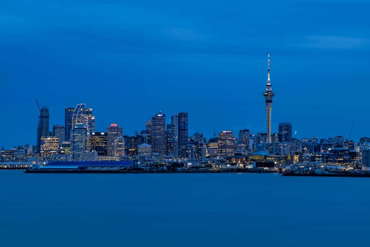 Auckland’s Sky Tower & CBD from Stoke's Point