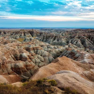 badlands view, USA