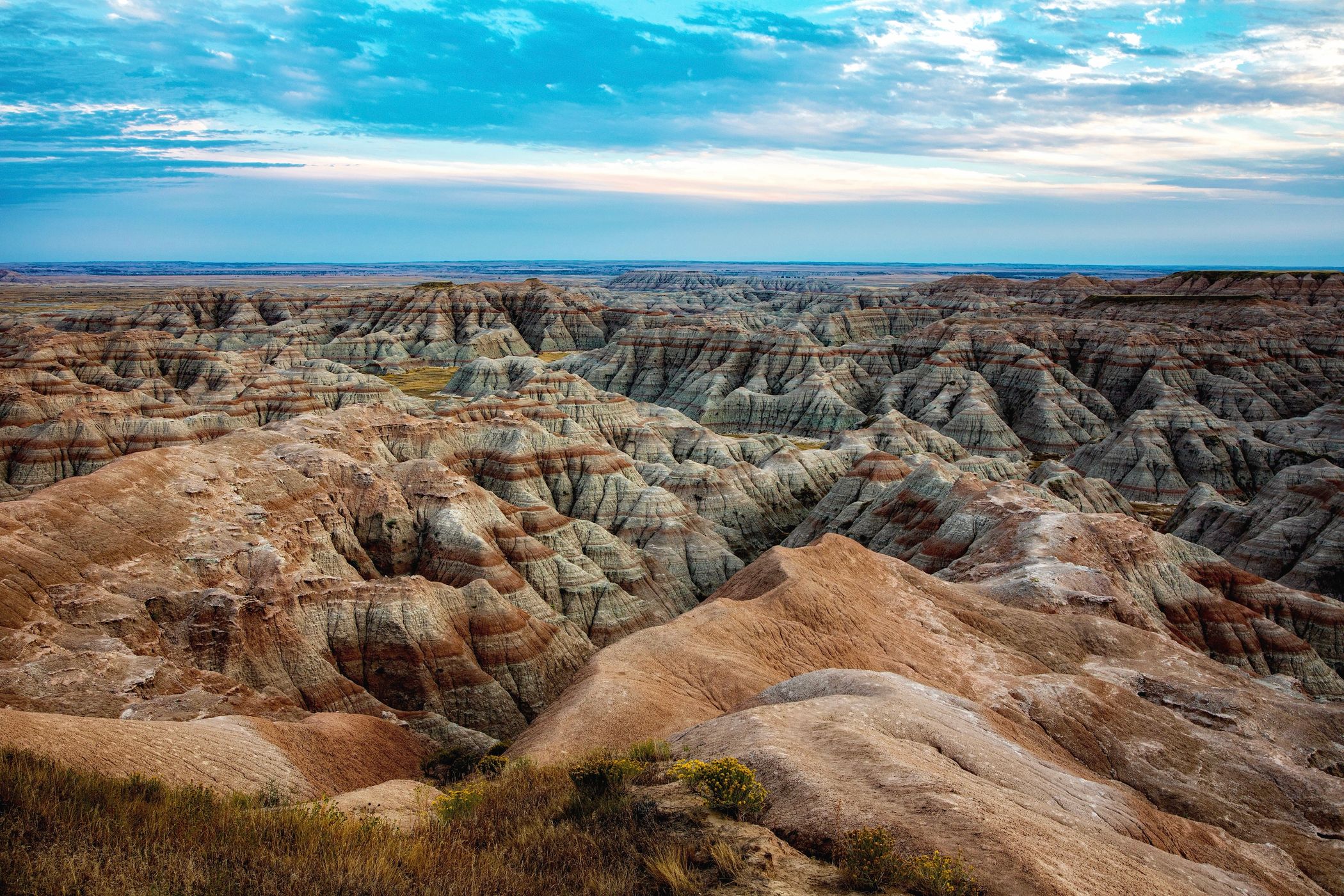 badlands view, USA