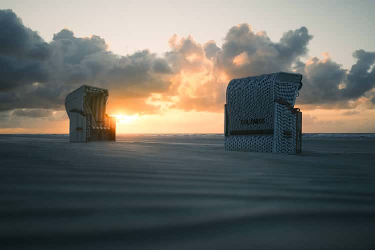 Beach baskets at Seestern, Juist