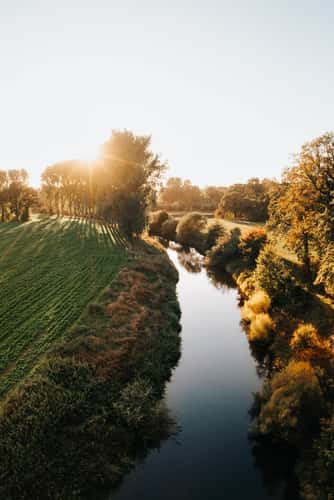 Bevermündung in die Ems, Münsterland