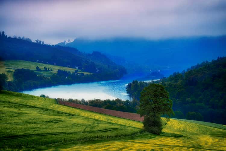 Blick auf den Diemelsee