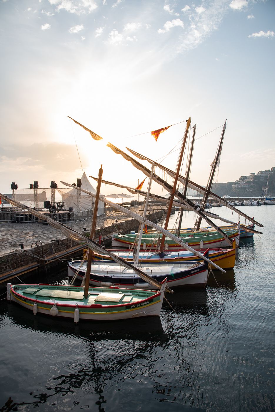 Catalan boats, France