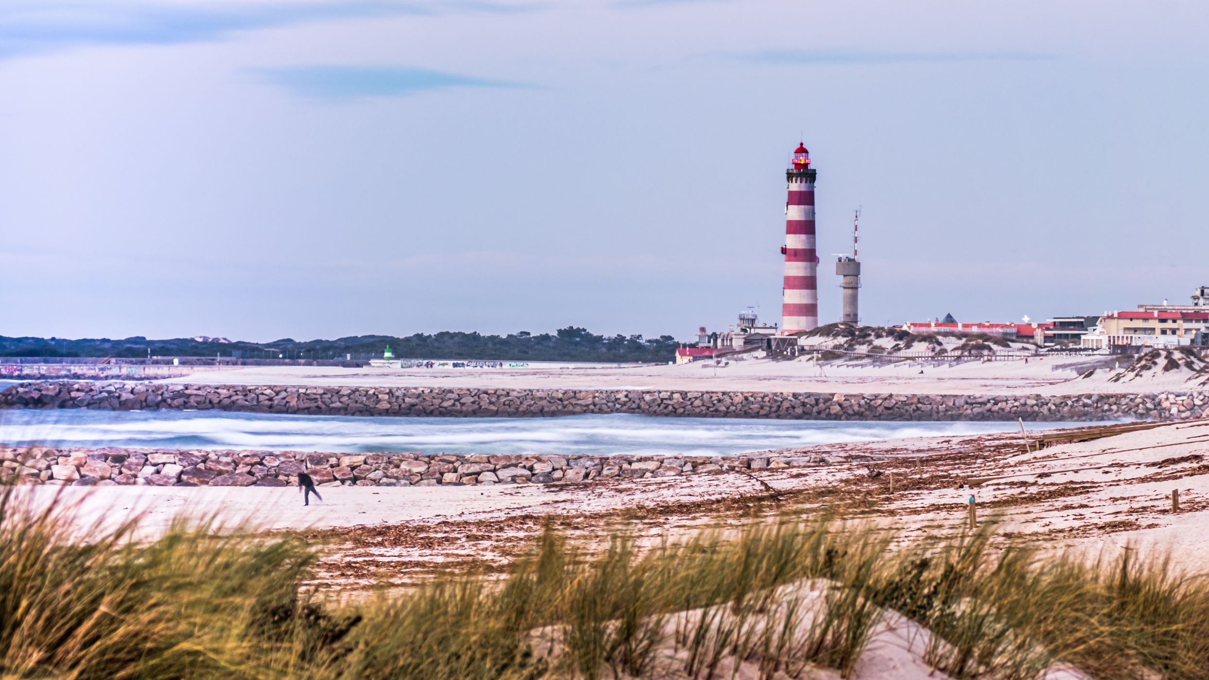Farol da Barra o Farol de Aveiro, Portugal