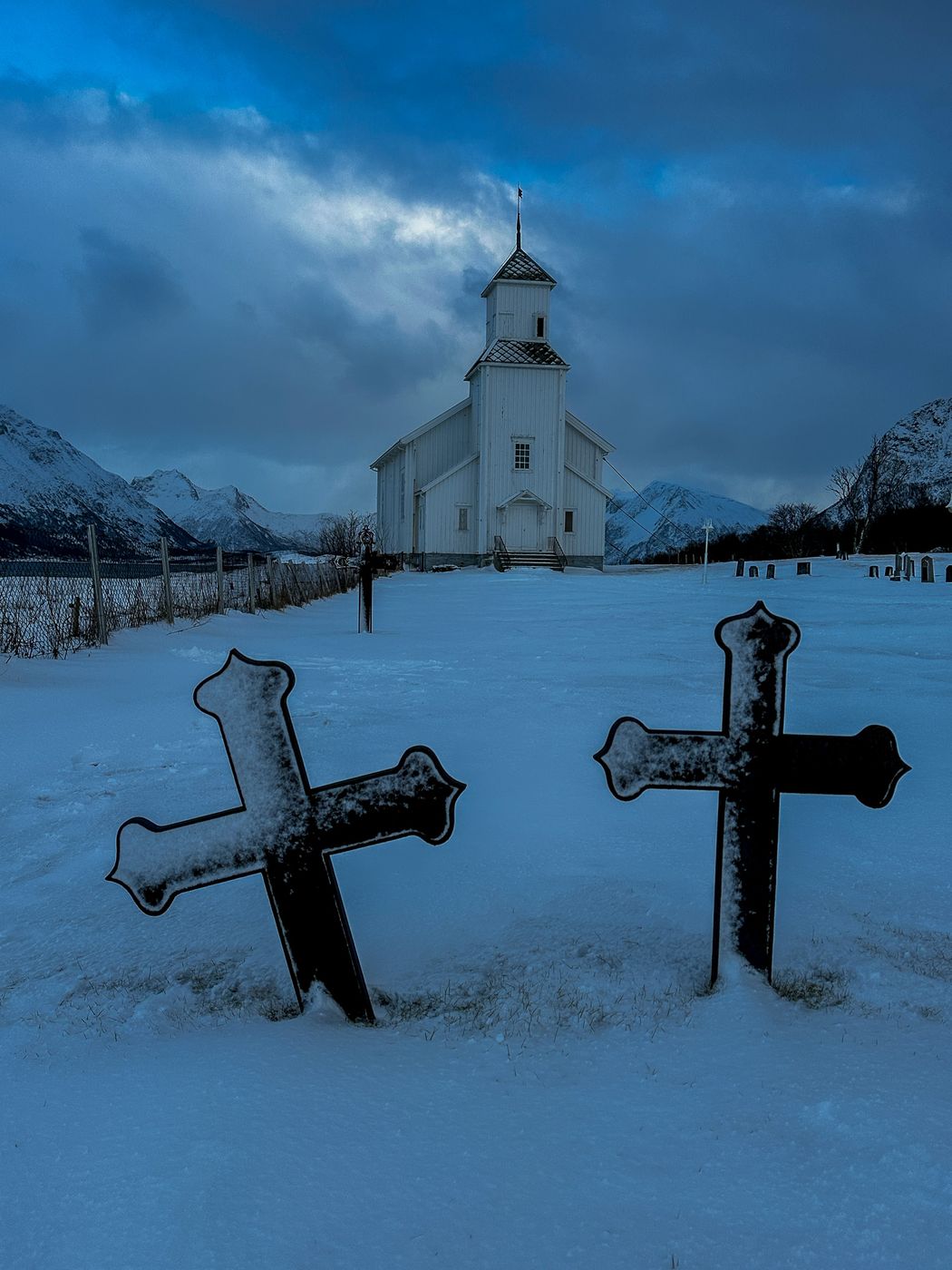 Gimsøy Church, Lofoten, Norway