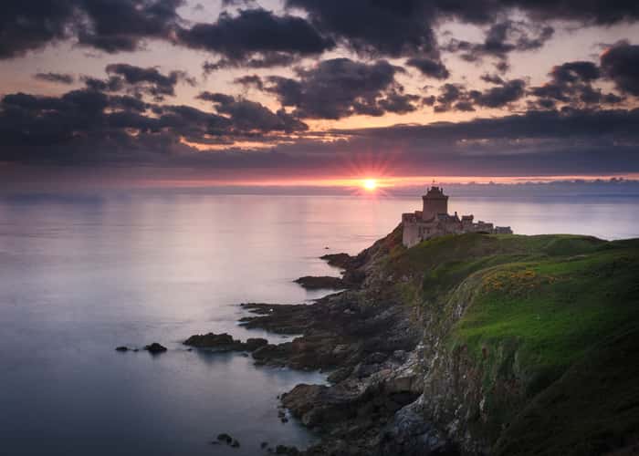 Golden hour at Fort La Latte
