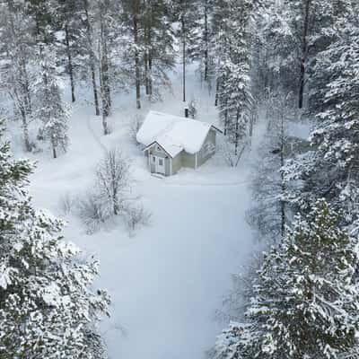 Green cabin, Finland