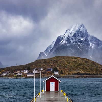 Jetty, Reine, Hamnoy, Norway