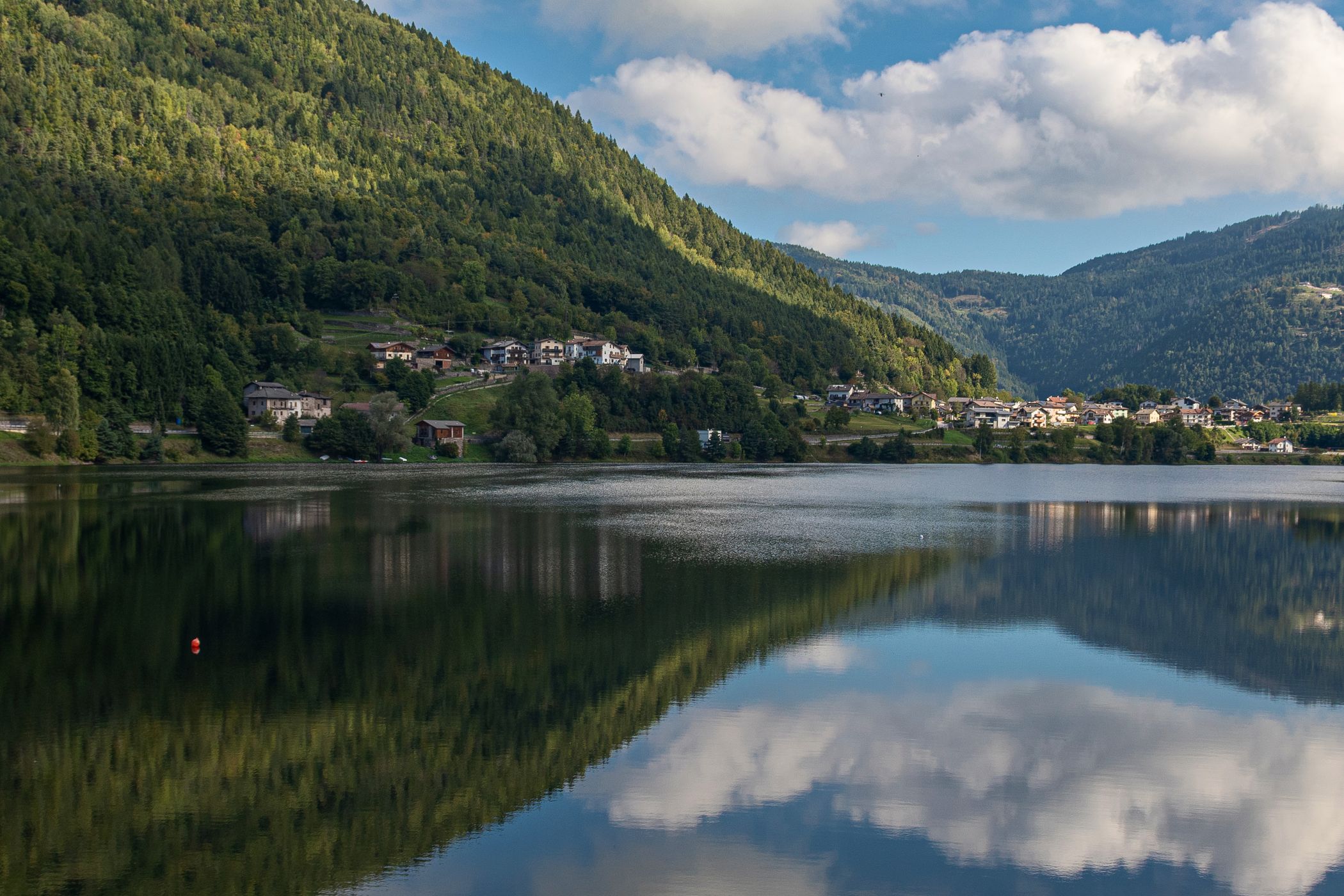 Lakeview in the Alps, Italy