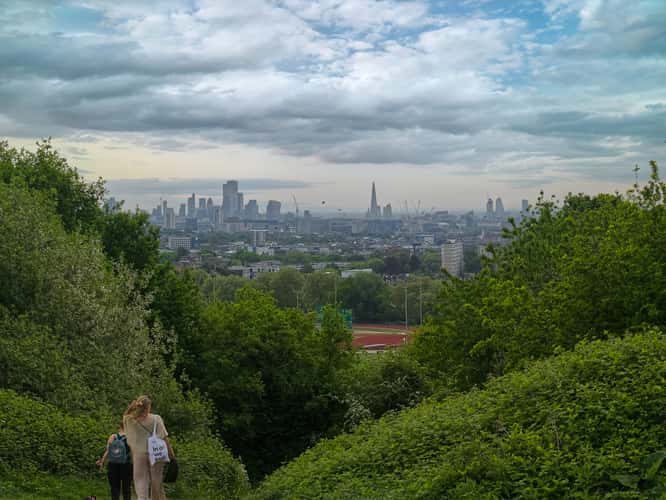 London Cityscape from parliament hill