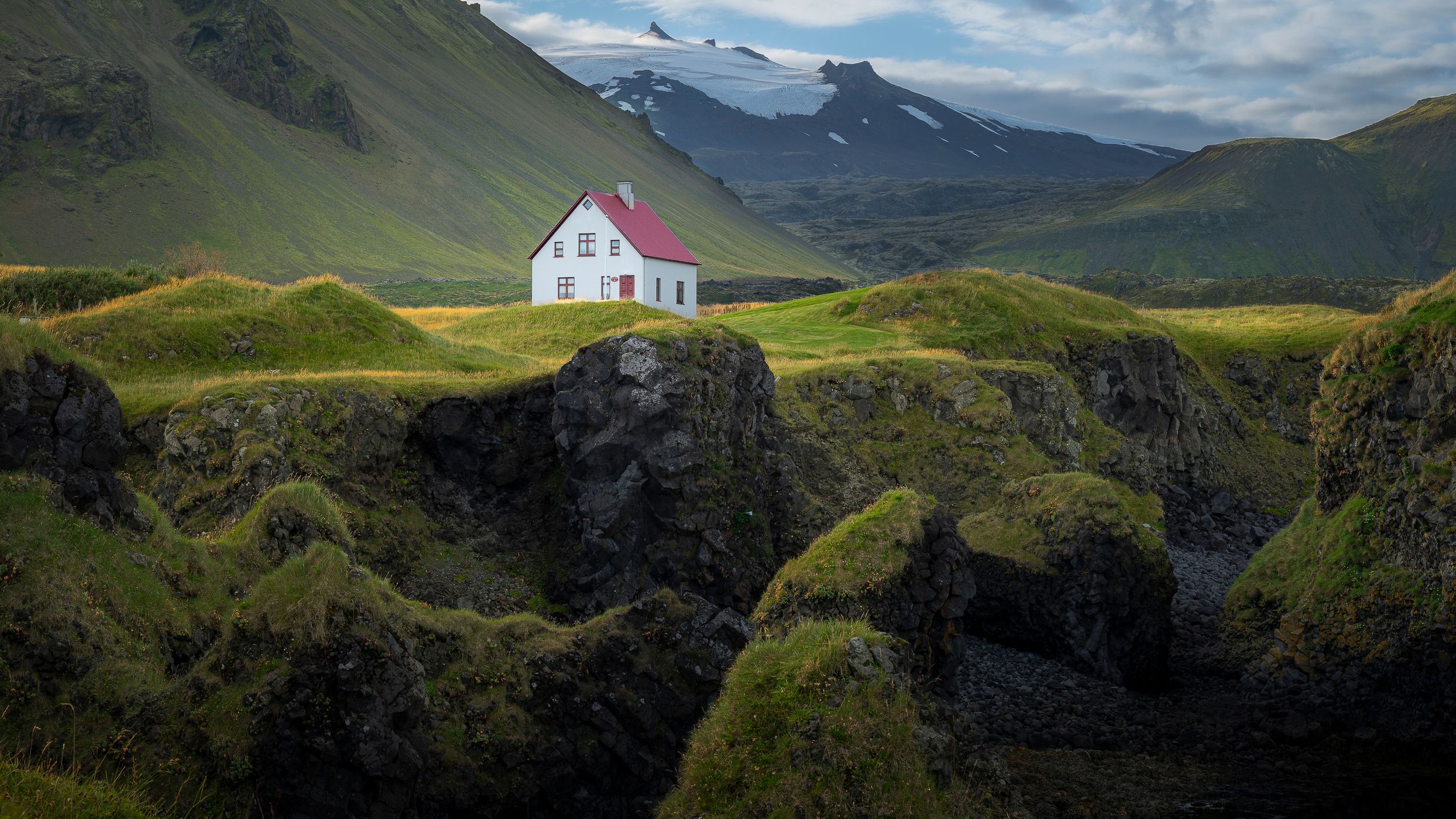 Lonely House in Arnarstapi, Iceland