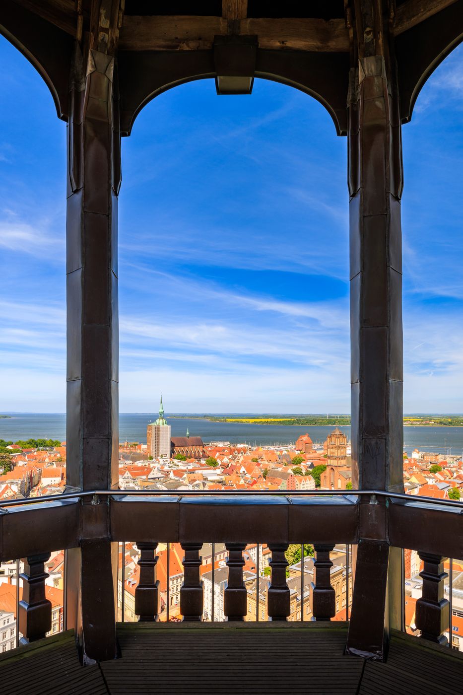 View from Marienkirche Stralsund, Germany