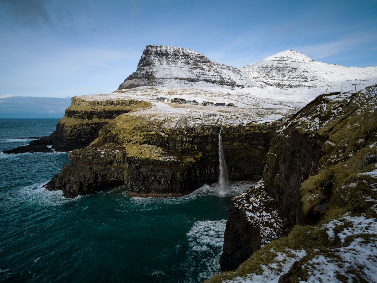 Múlafossur Waterfall, Faroe Islands