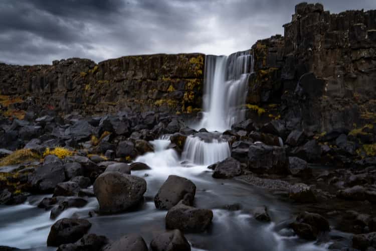 Öxararfoss Waterfall