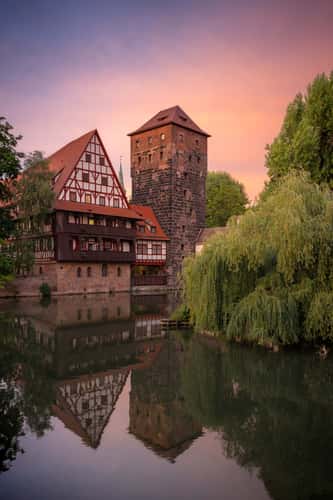 Old town and Henkersbrücke, Nuremberg