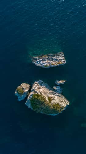 Parga rocky islands