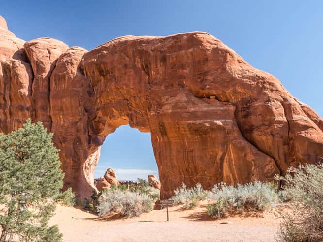 Pine Tree Arch, Arches National Park,Moab, Utah