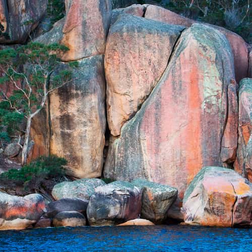 Pink granite at Wineglass Bay