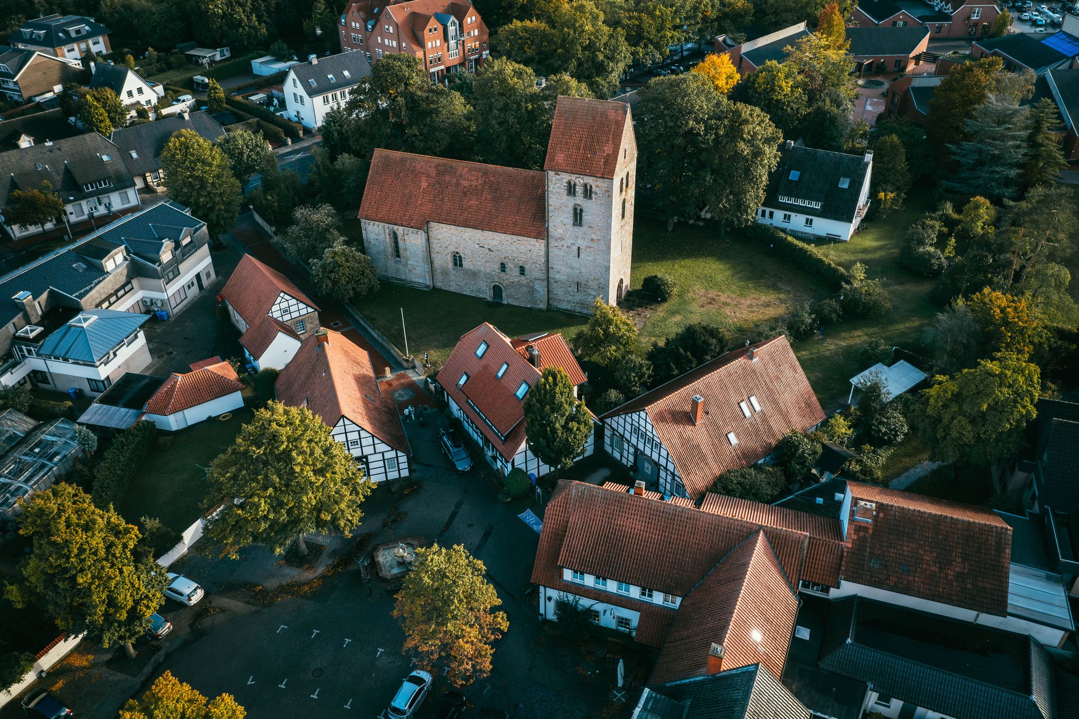 Recke center, Münsterland, Germany