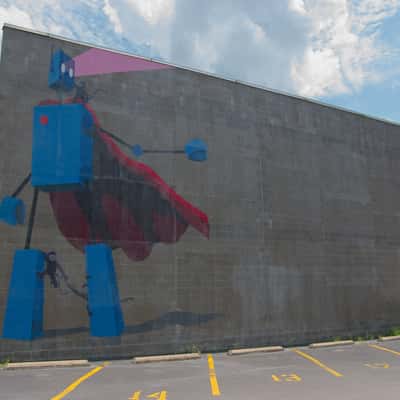 Robot Monkey Mural by John Lytle Wilson, USA