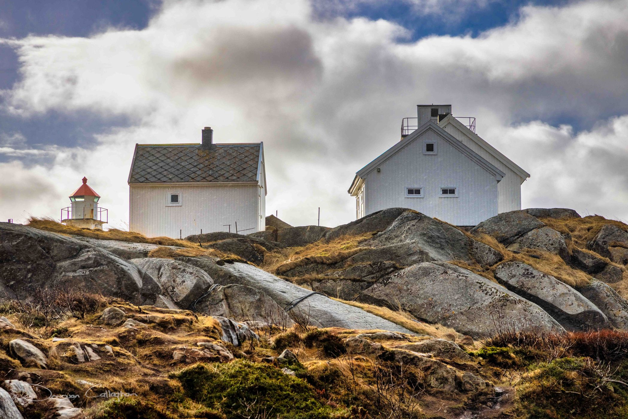 Rocky Islet Hellandsøya., Norway