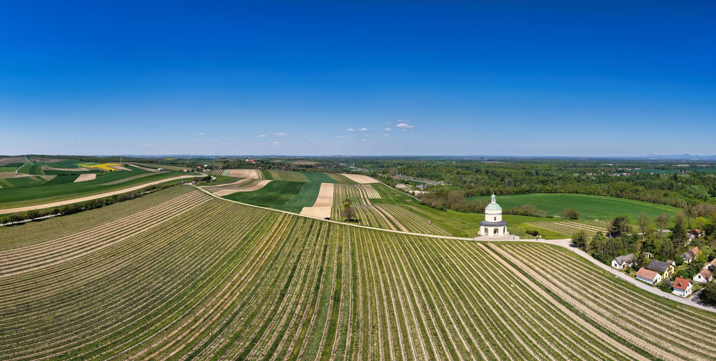 Rolling Hills with chapel, Austria