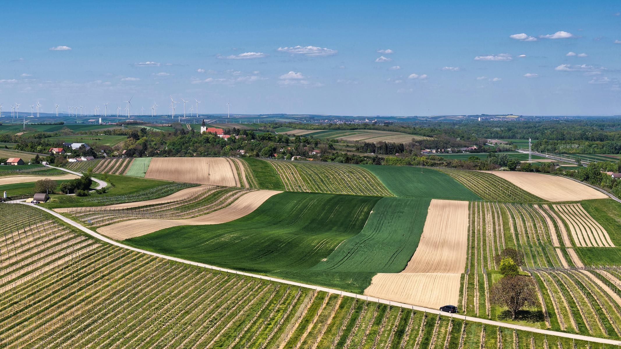 Rolling Hills with chapel, Austria