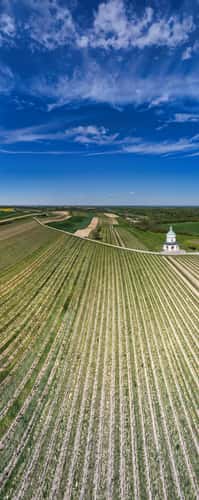 Rolling Hills with chapel
