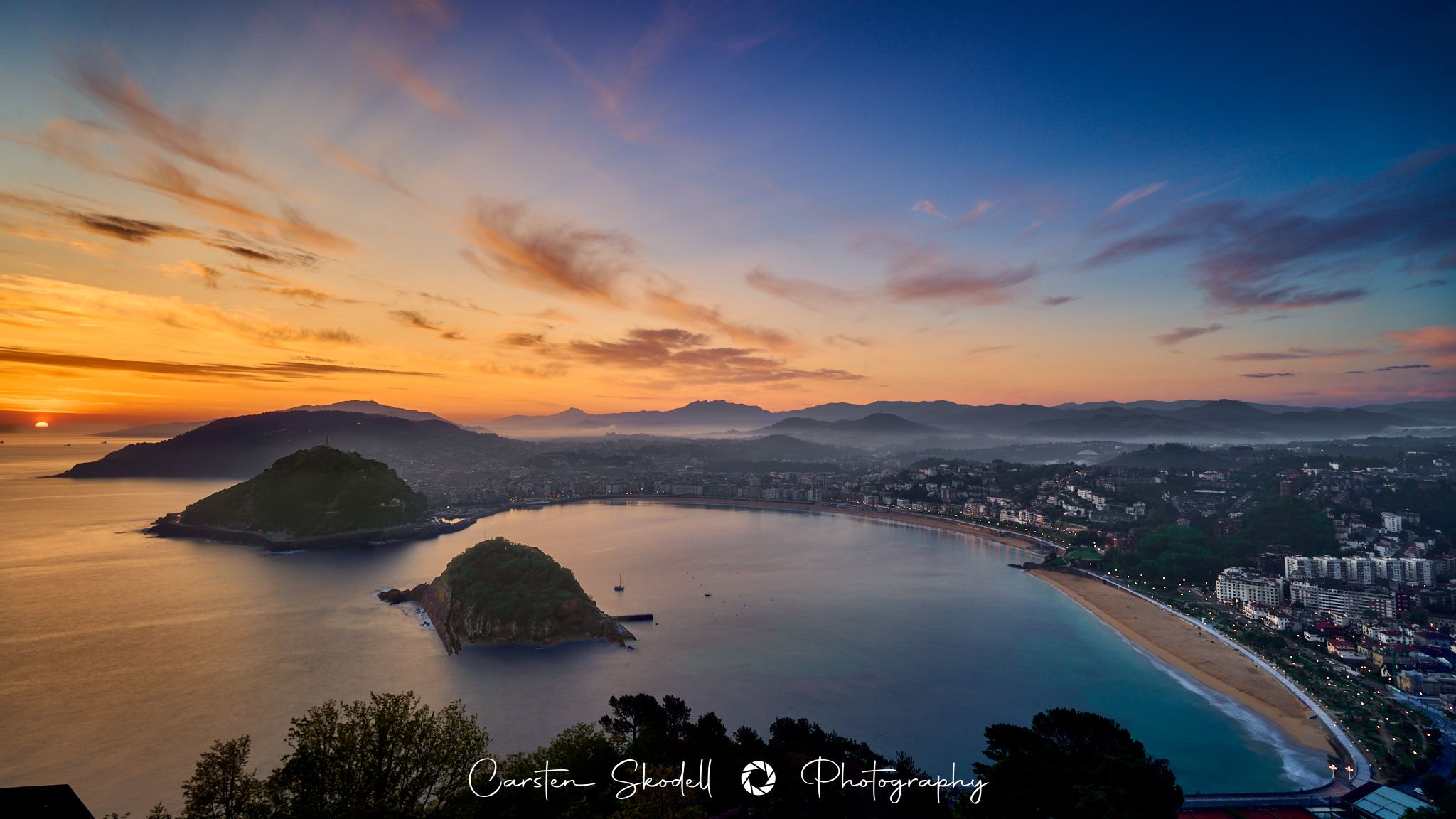 Room view from Hotel Mercure Igeldo over San Sebastian, Spain