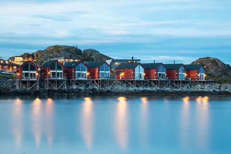 Rorbuen in Ballstad, Lofoten, Norway