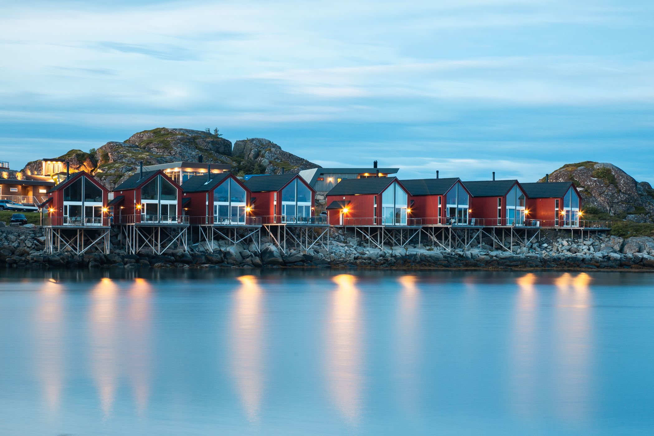 Rorbuen in Ballstad, Lofoten, Norway, Norway