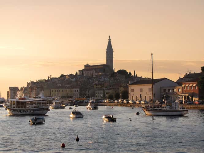 Rovinj Old-town view
