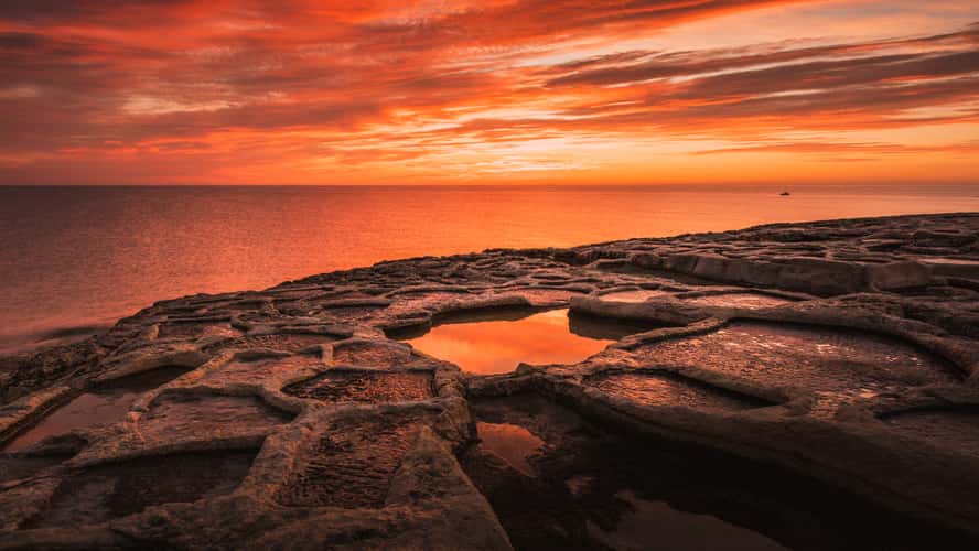 Salt pans at Malta Darmanin