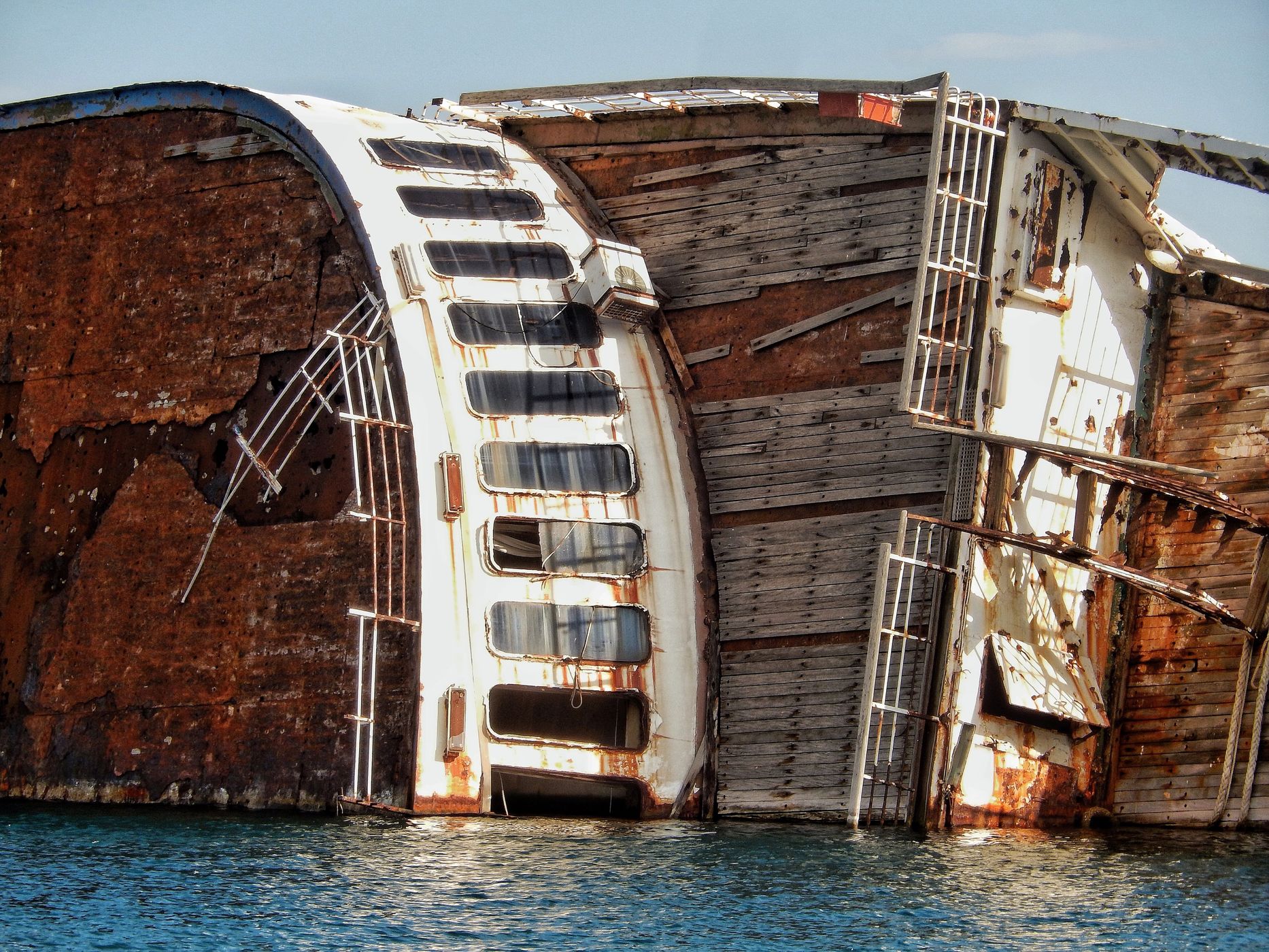 Shipwreck at Piraeus, Greece