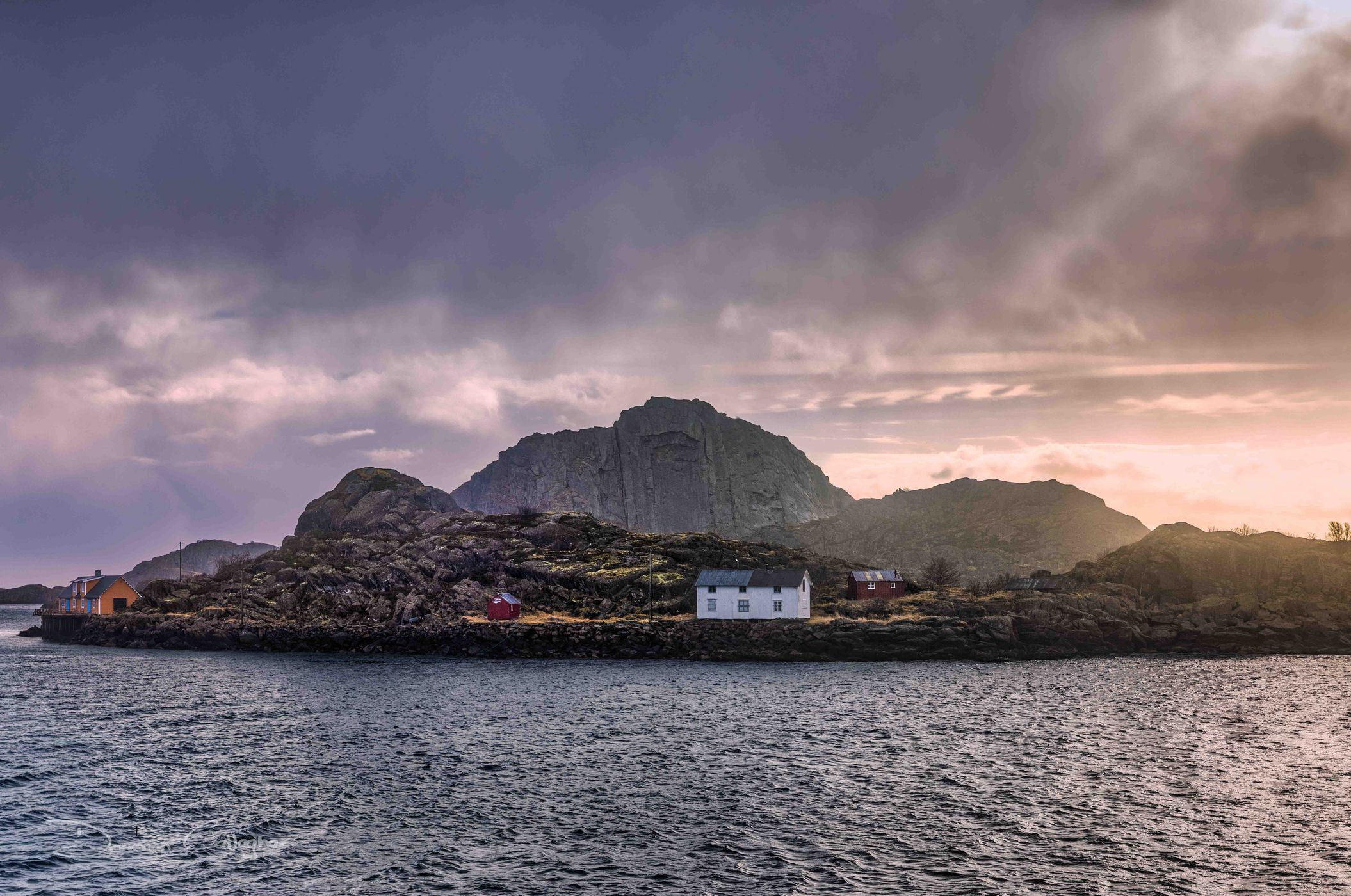 sunrise Mortsund, Norway