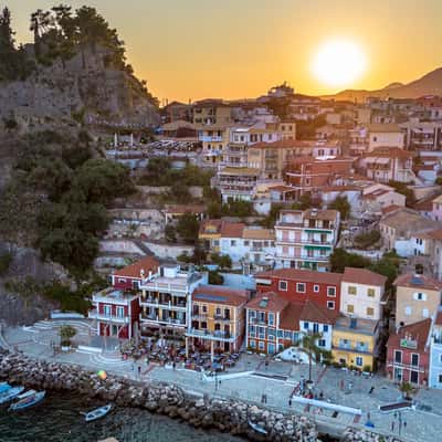 Sunset in Parga, Greece, Greece